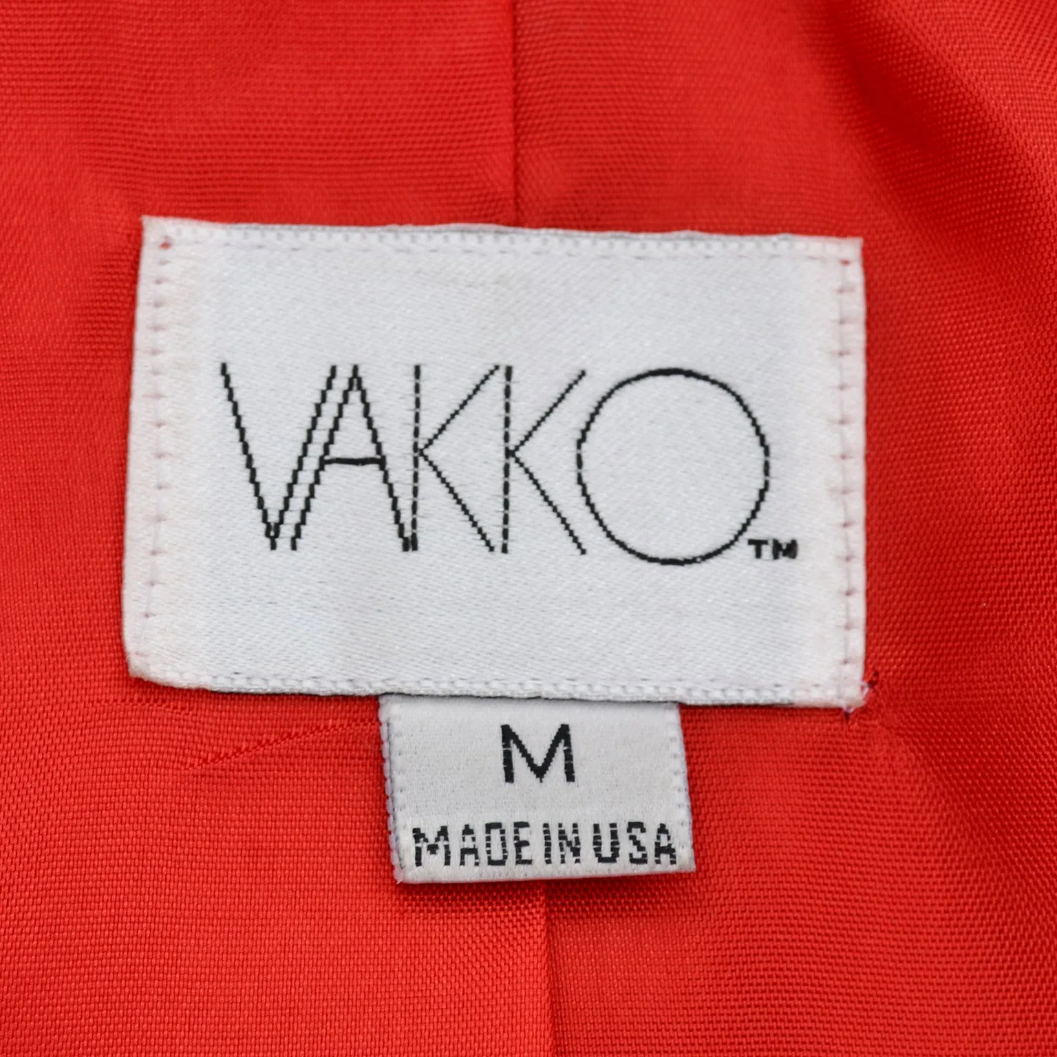 1980s Fiery Orange Red Vakko Leather Vintage Coat