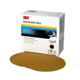 3M™ Hookit™ Gold Disc 236U, 00980, 6 in, P150, 100 discs per carton, 4 cartons per case