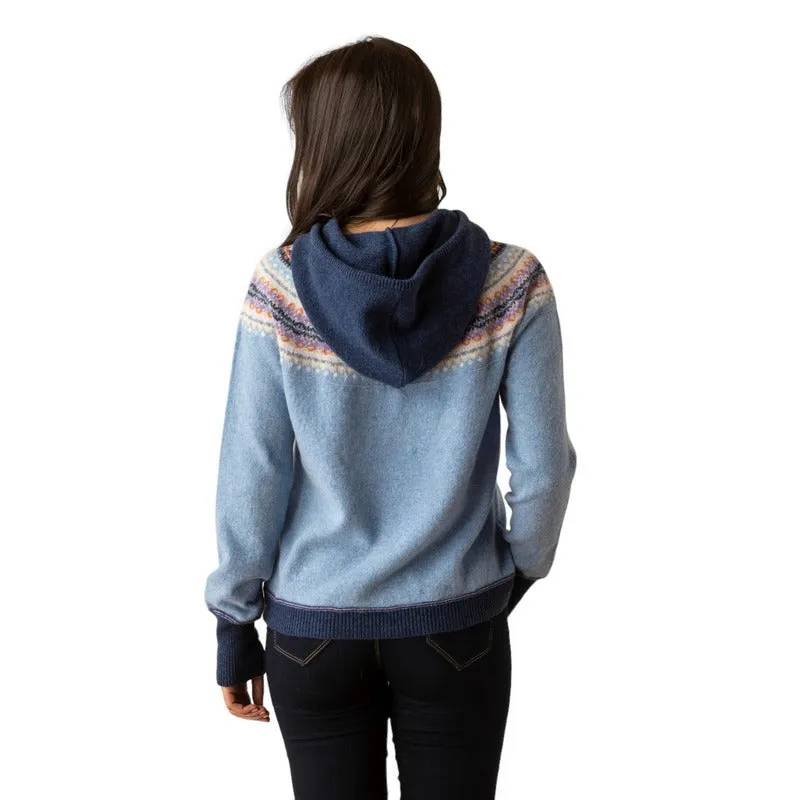 Alpine Hoody Sweater in Iris