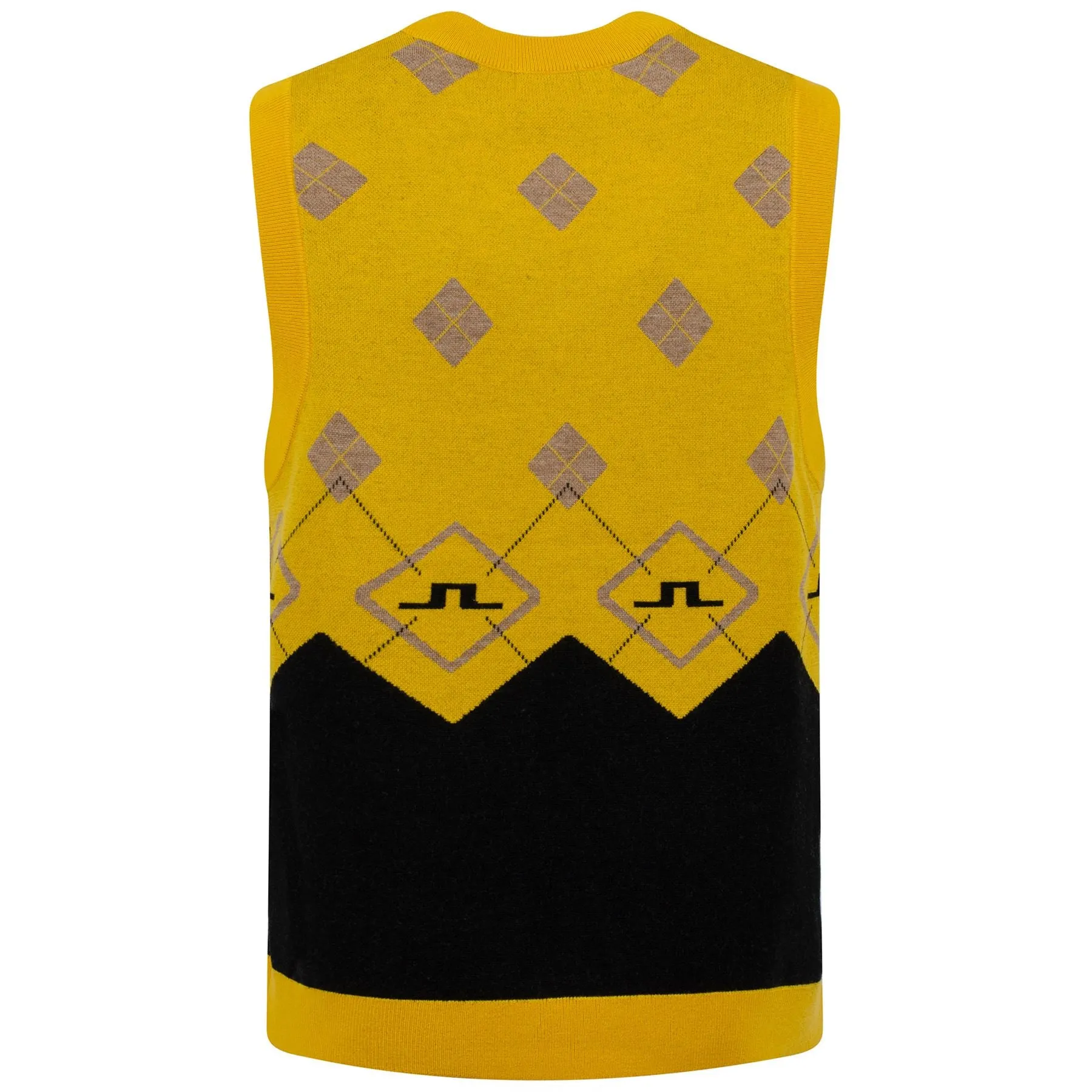 Argyle Tech Wool Vest Daylily - AW22