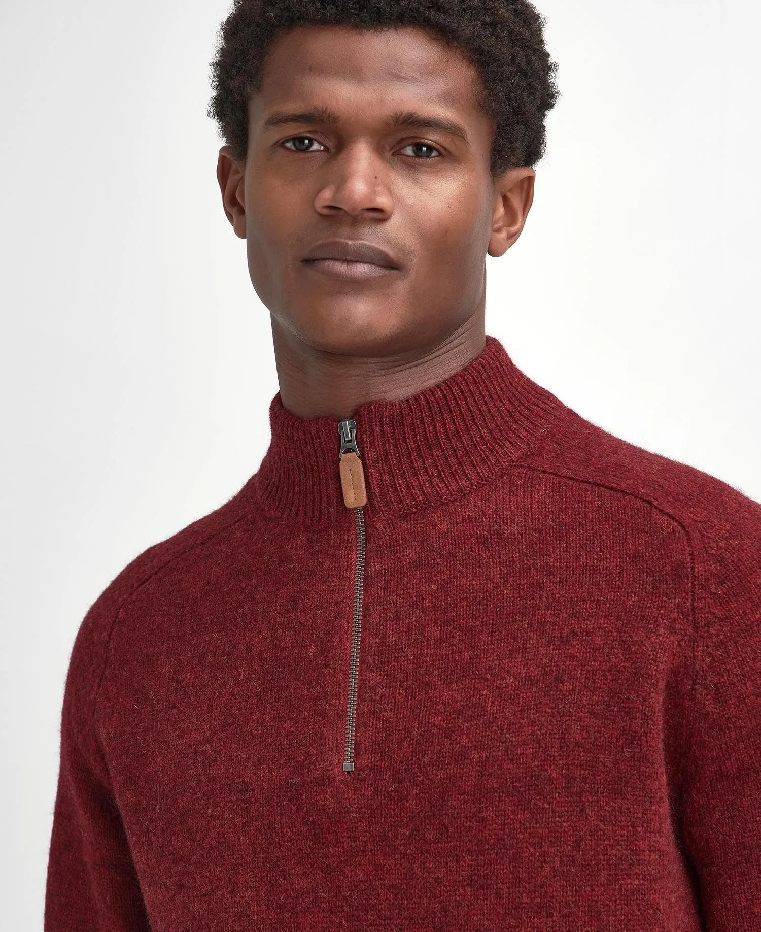 Barbour - Talder Half Zip, Highland Red