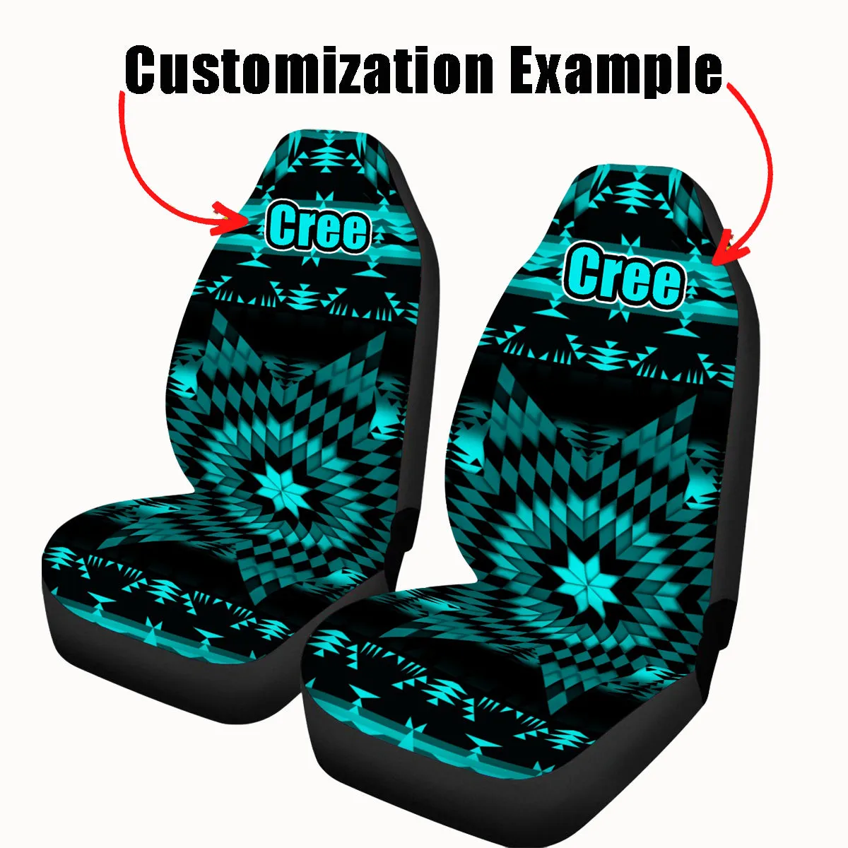 Beaded Nouveau Coal Universal Car Seat Cover With Thickened Back