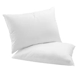 Bedra Bedding Pillow Duck Feather Down Pillows Twin Pack Standard Size Hotel