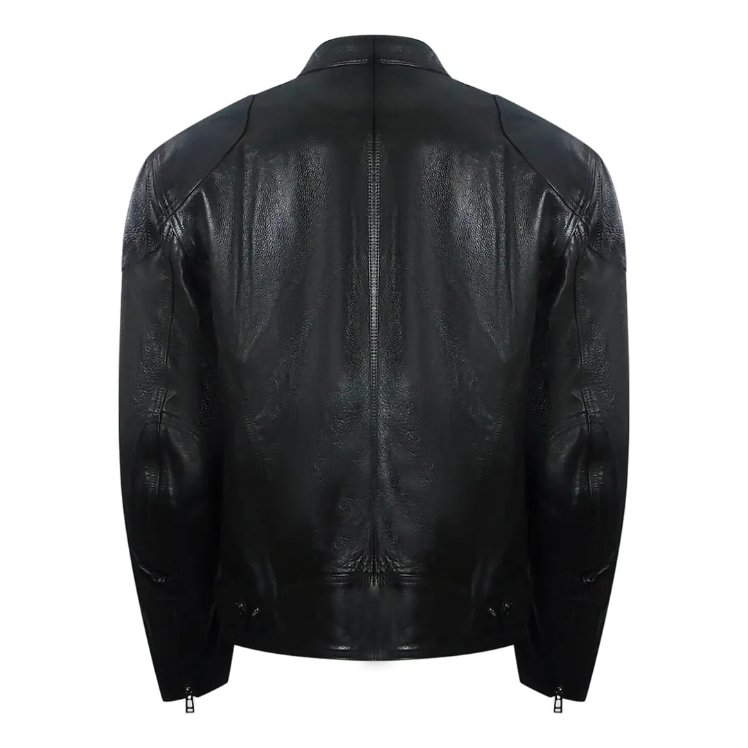 Belstaff Supreme Motorcycle Black Leather Jacket