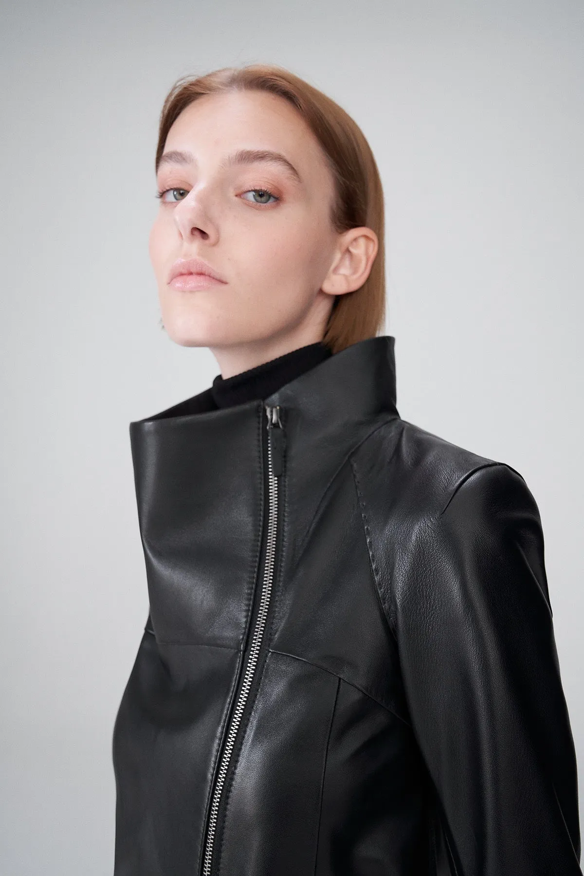 Black Leather Coat