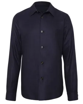 Blue Scuro Cashmere Single Breasted Jacket