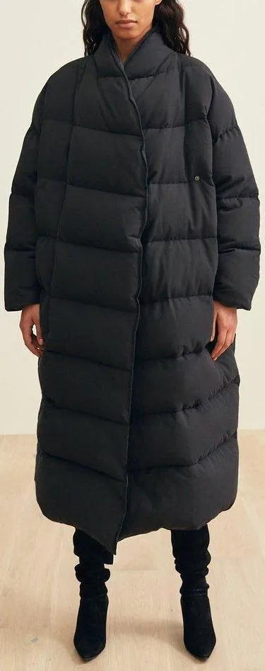 'Bondy' Black Puffer Coat