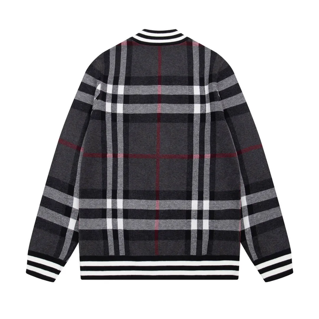 Burberry Vintage Check Dark Grey Bomber Jacket