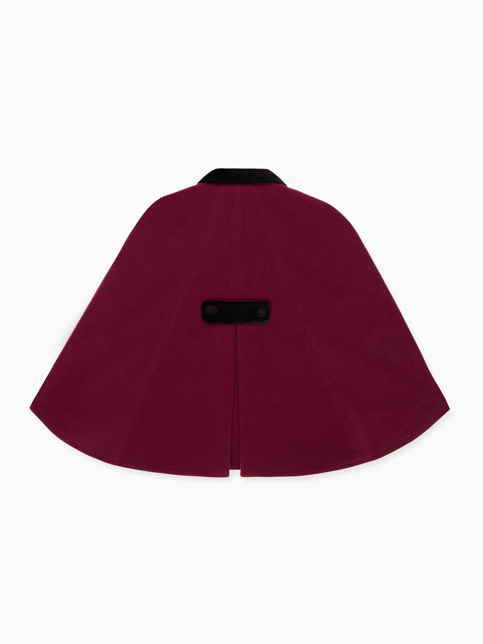 Burgundy Clara Girl Cape