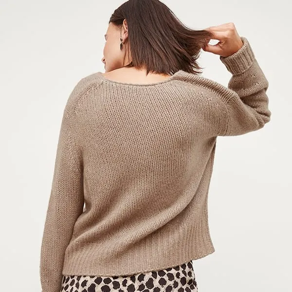 Cathy Sweater - Fine Alpaca :: Dark Taupe