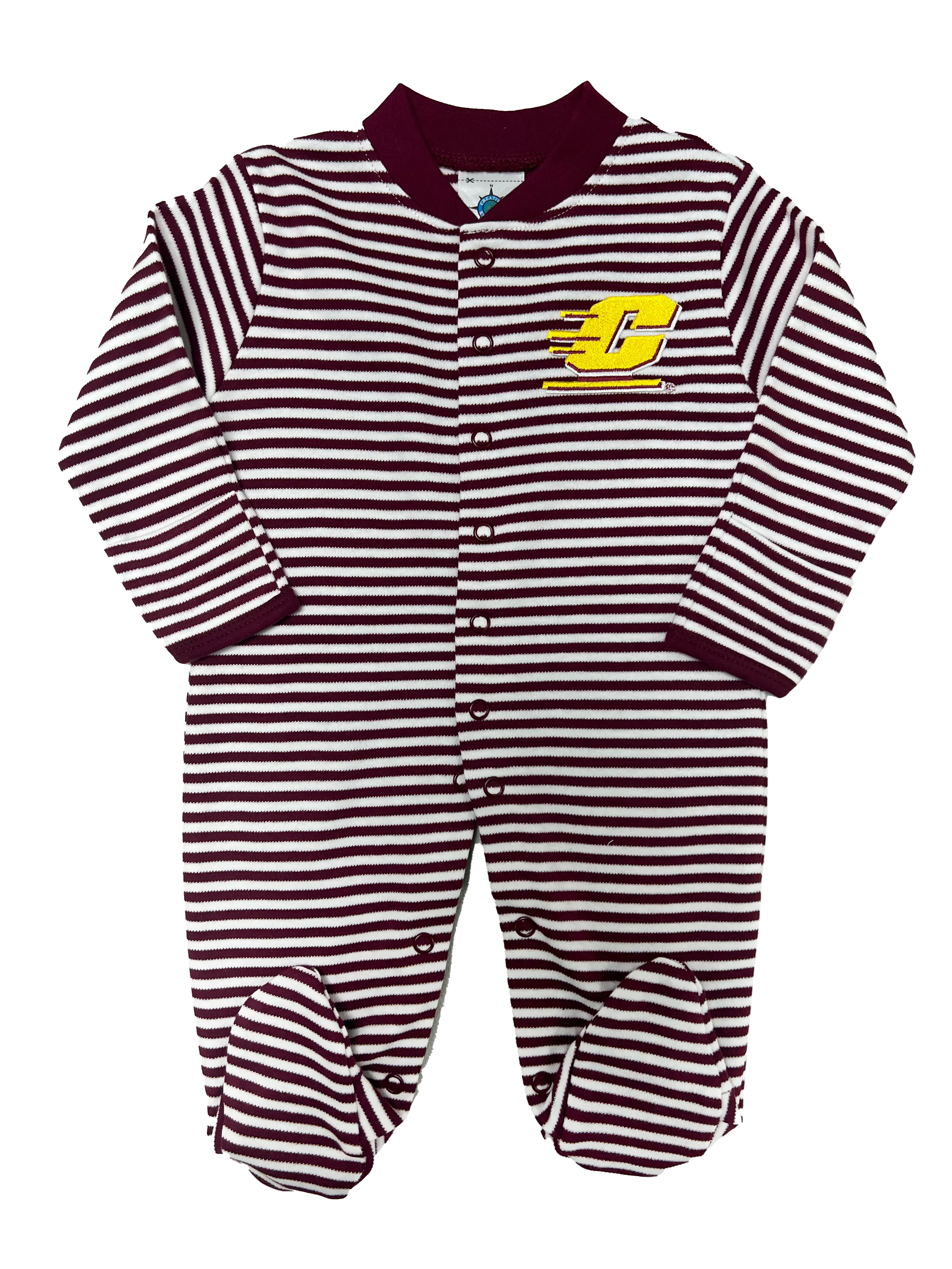 Central Michigan Striped Footie