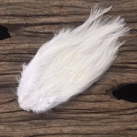 Coque Hackle Feather Pad - Natural White