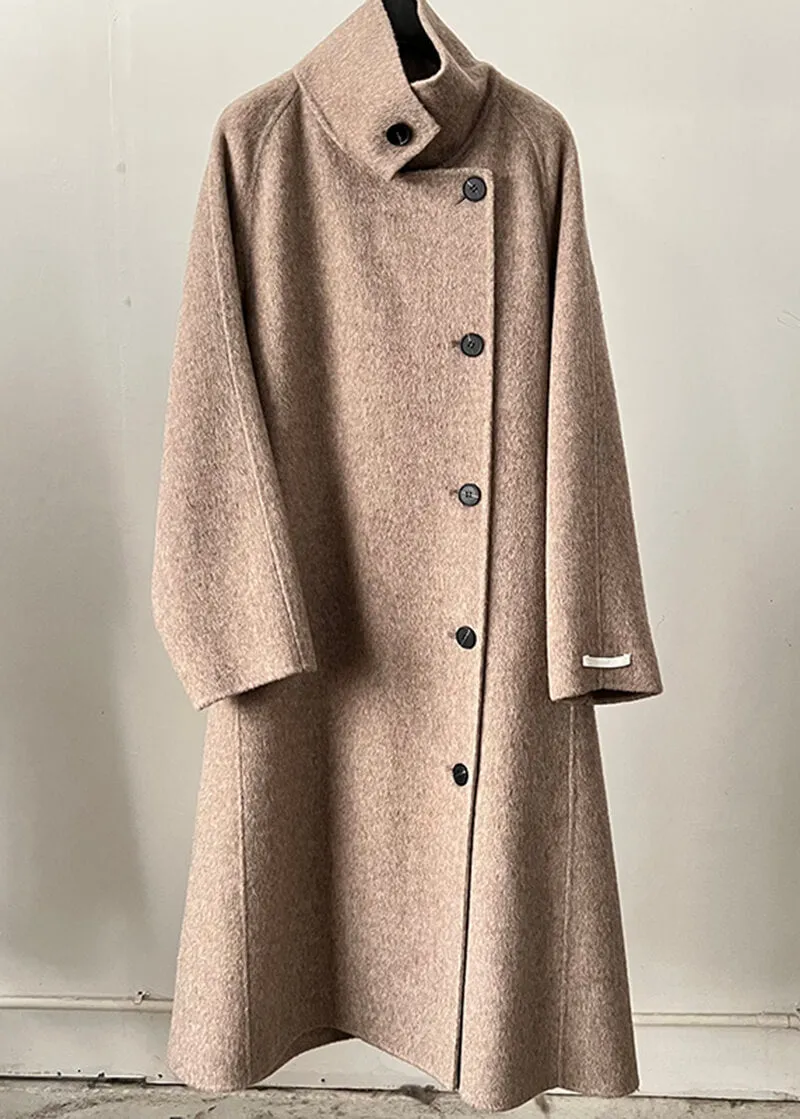 Double Face Wool & Cashmere Blend Belted Long Coat