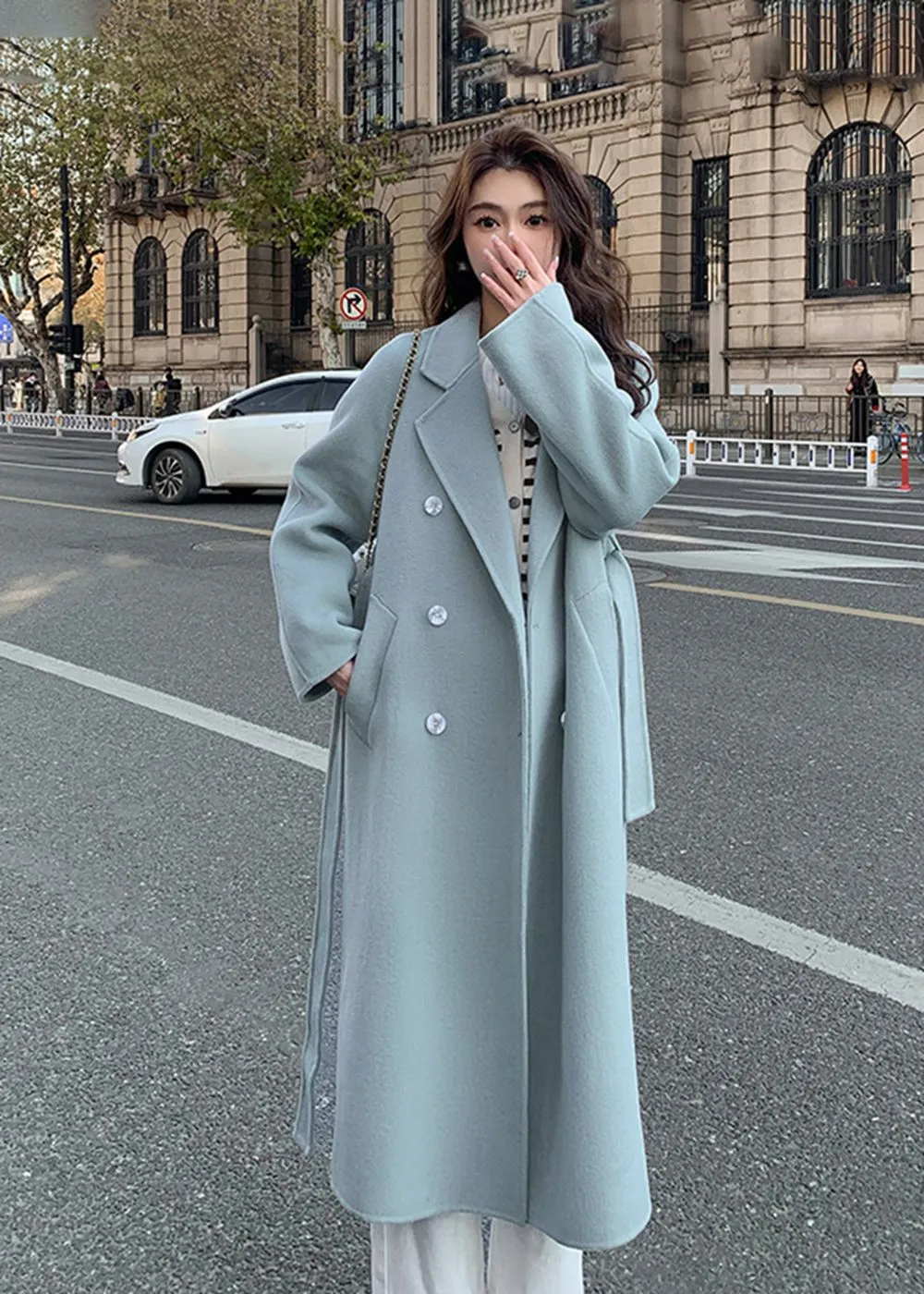 Double Face Wool Blend Coat