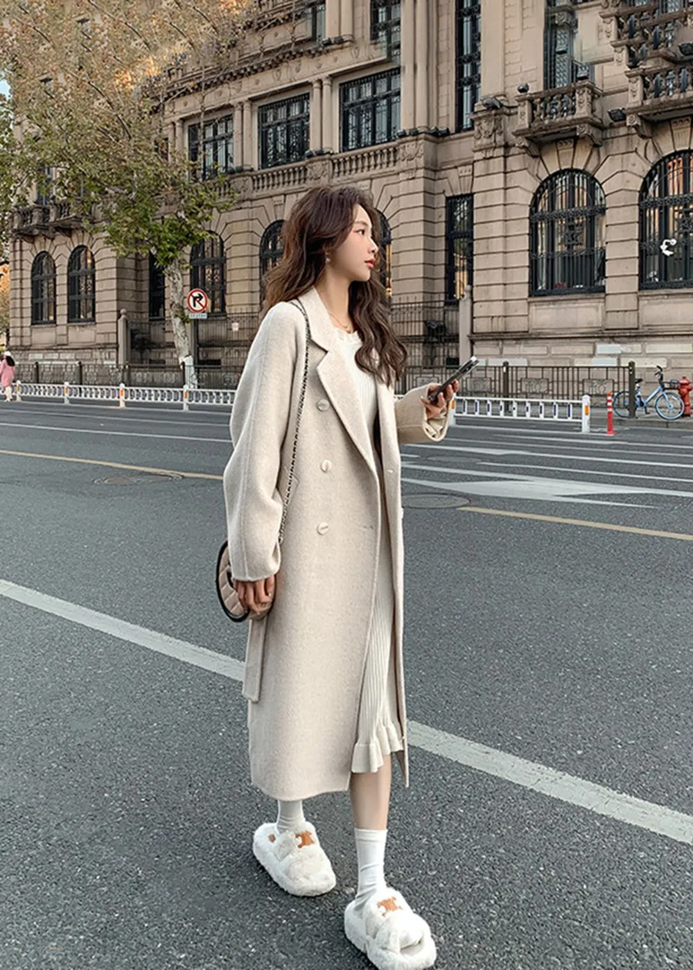 Double Face Wool Blend Coat