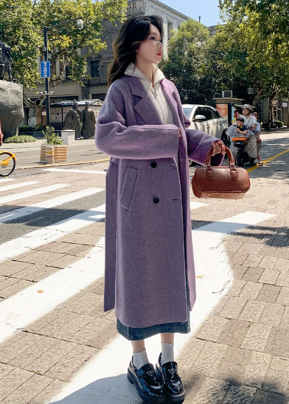 Double Face Wool Blend Coat