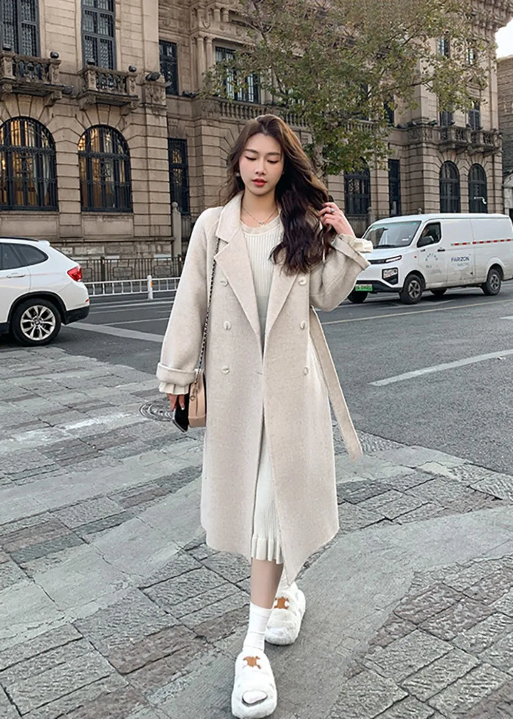 Double Face Wool Blend Coat