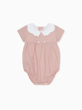 Dusty Pink Lina Baby Girl Romper