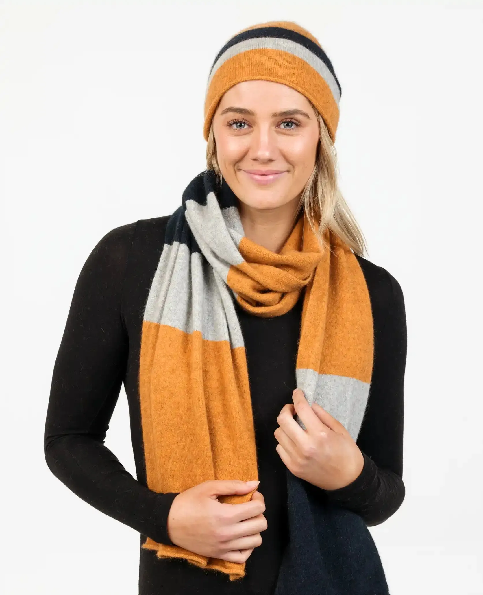 Ginger Stripe Travel Scarf - NX824