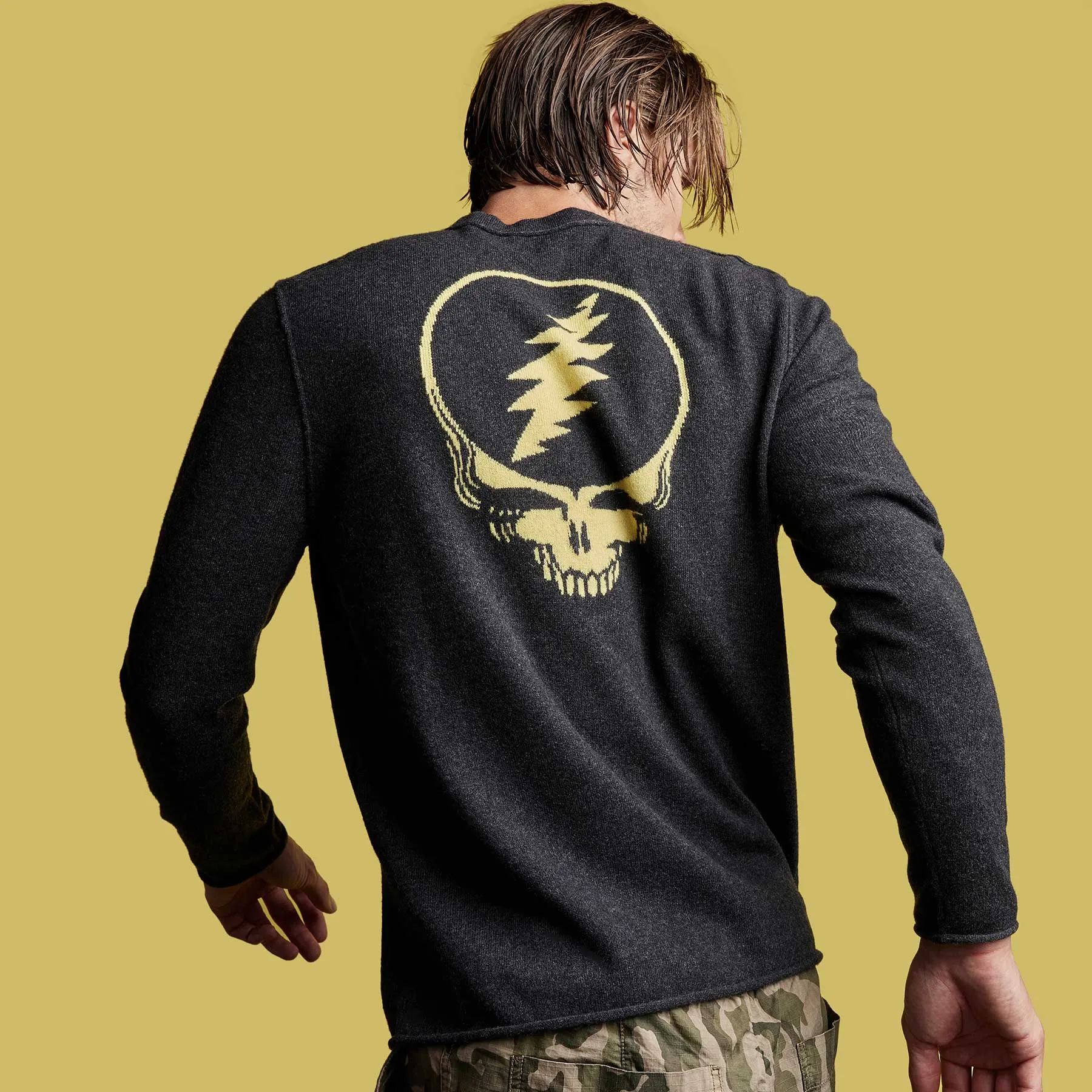 Grateful Dead Recycled Cashmere Sweater - Anthracite