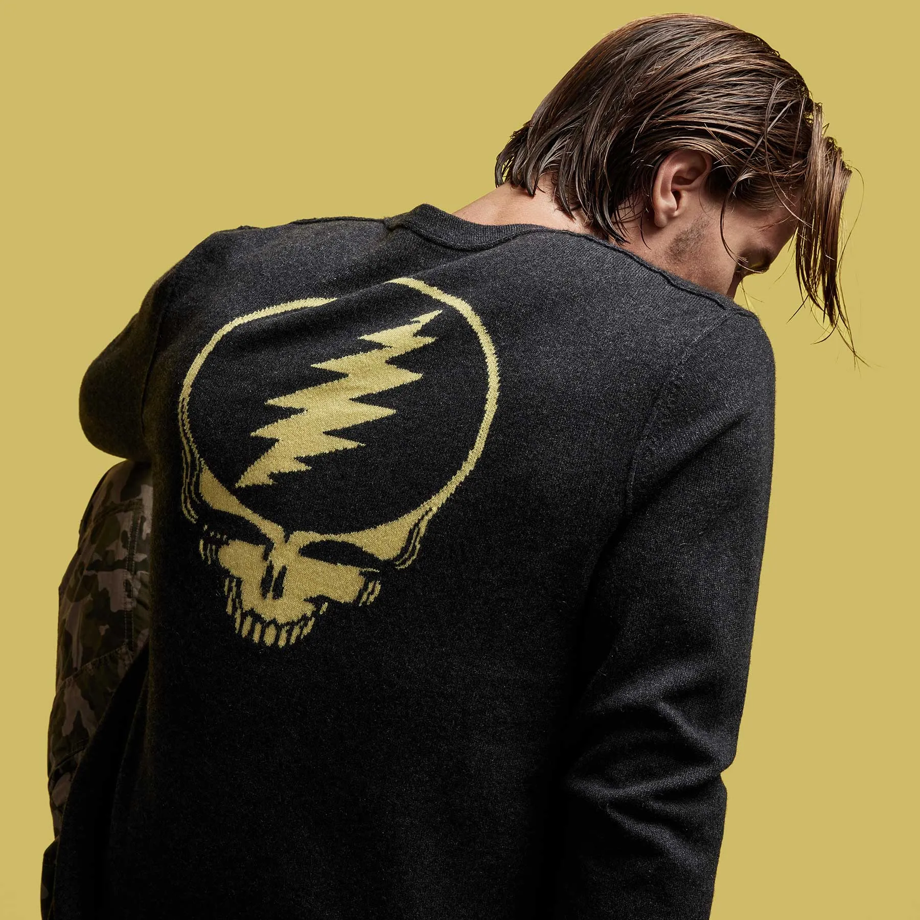 Grateful Dead Recycled Cashmere Sweater - Anthracite