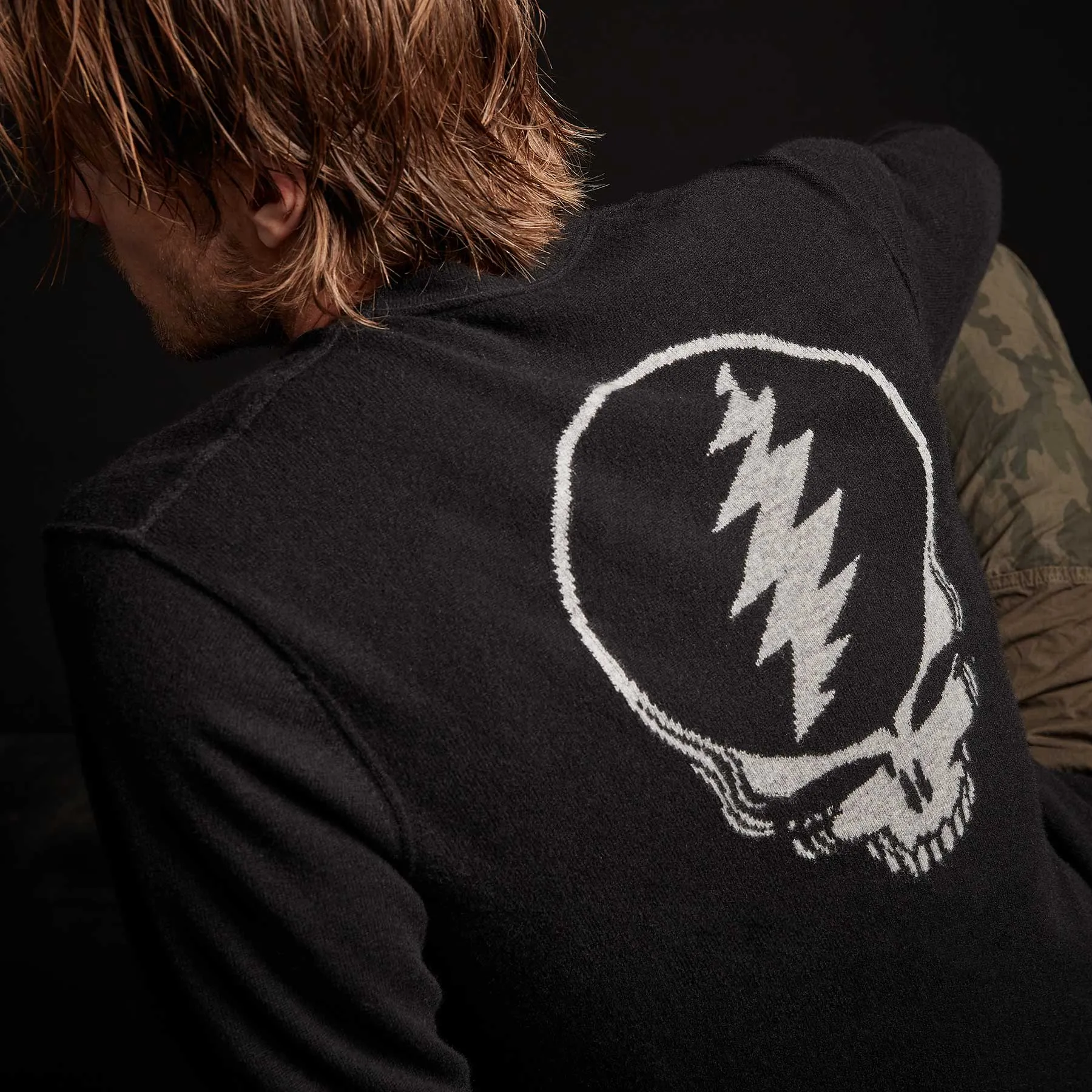 Grateful Dead Recycled Cashmere Sweater - Black