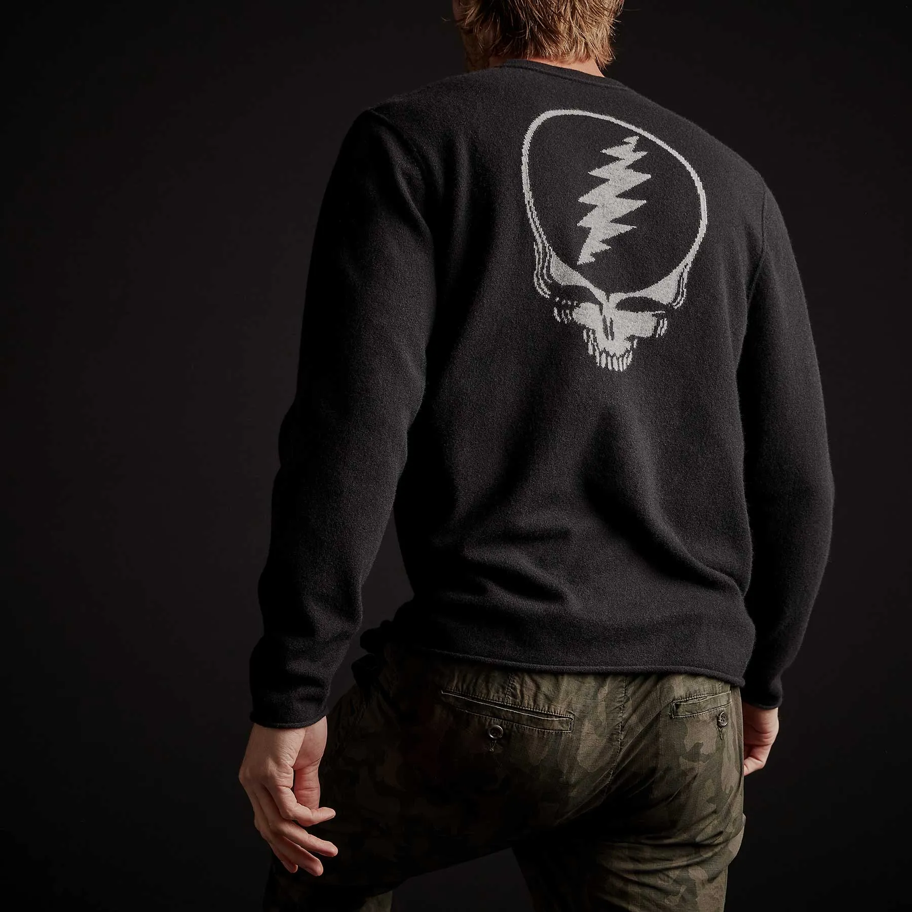 Grateful Dead Recycled Cashmere Sweater - Black