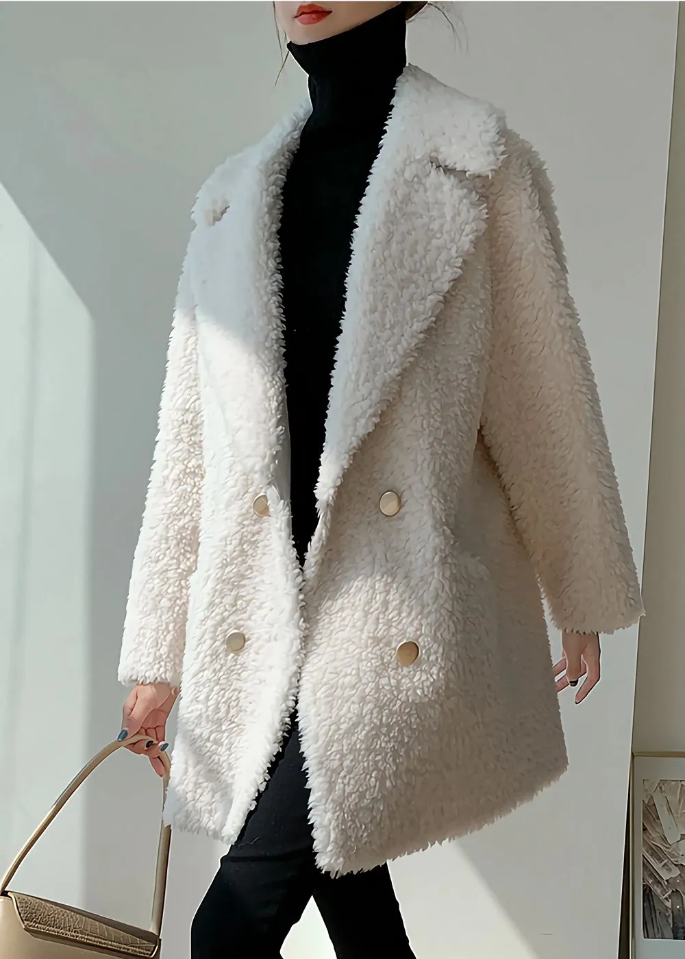 High Pile Wool Fleece Coat