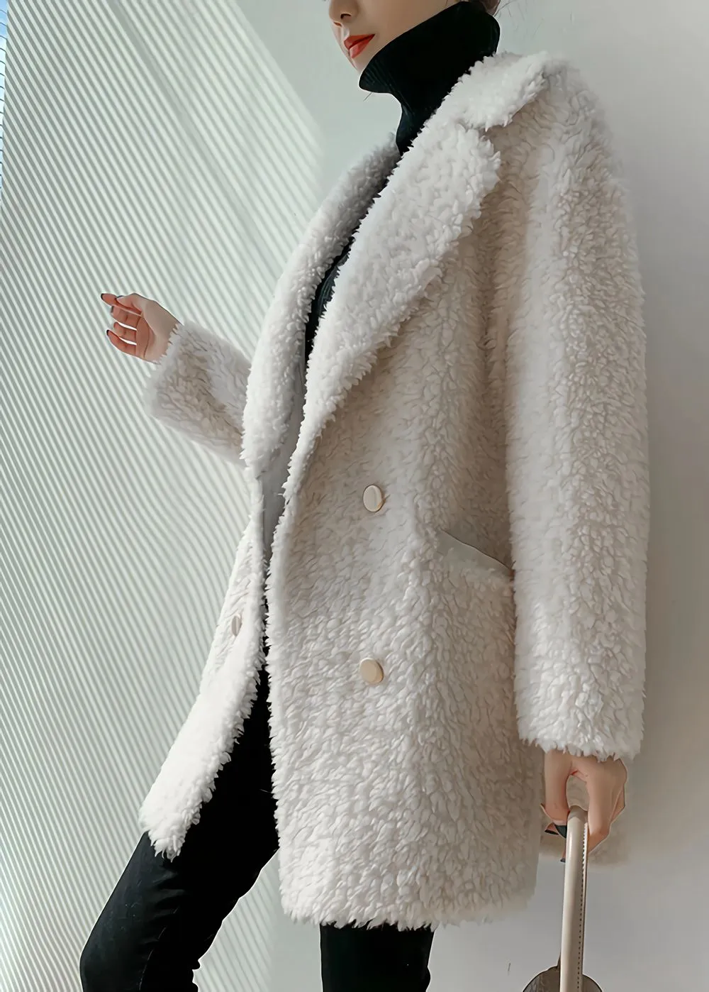 High Pile Wool Fleece Coat