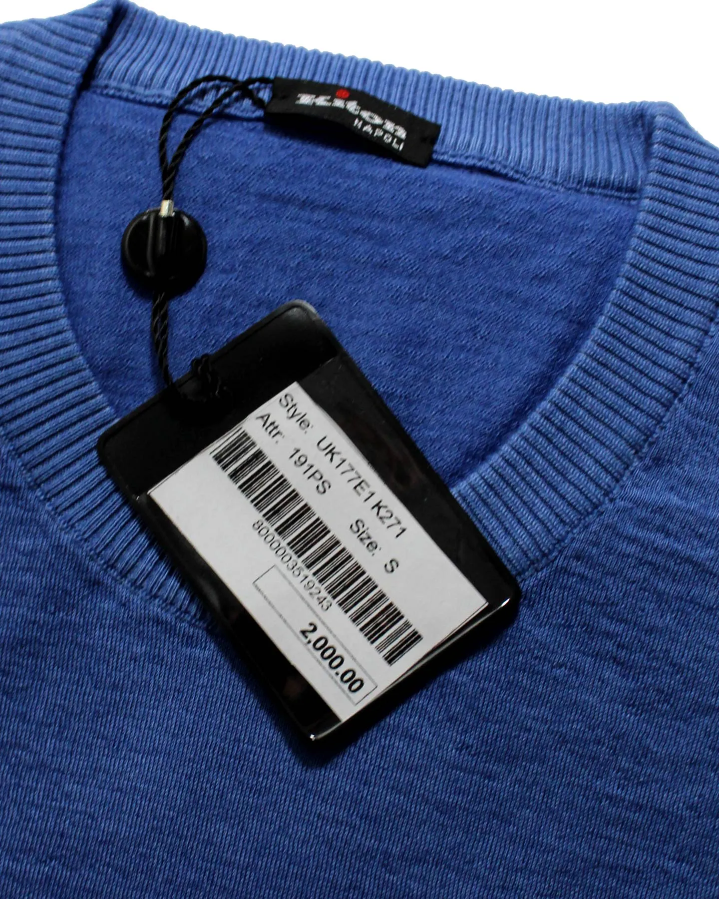 Kiton Cashmere Silk Sweater Blue S / EU 48