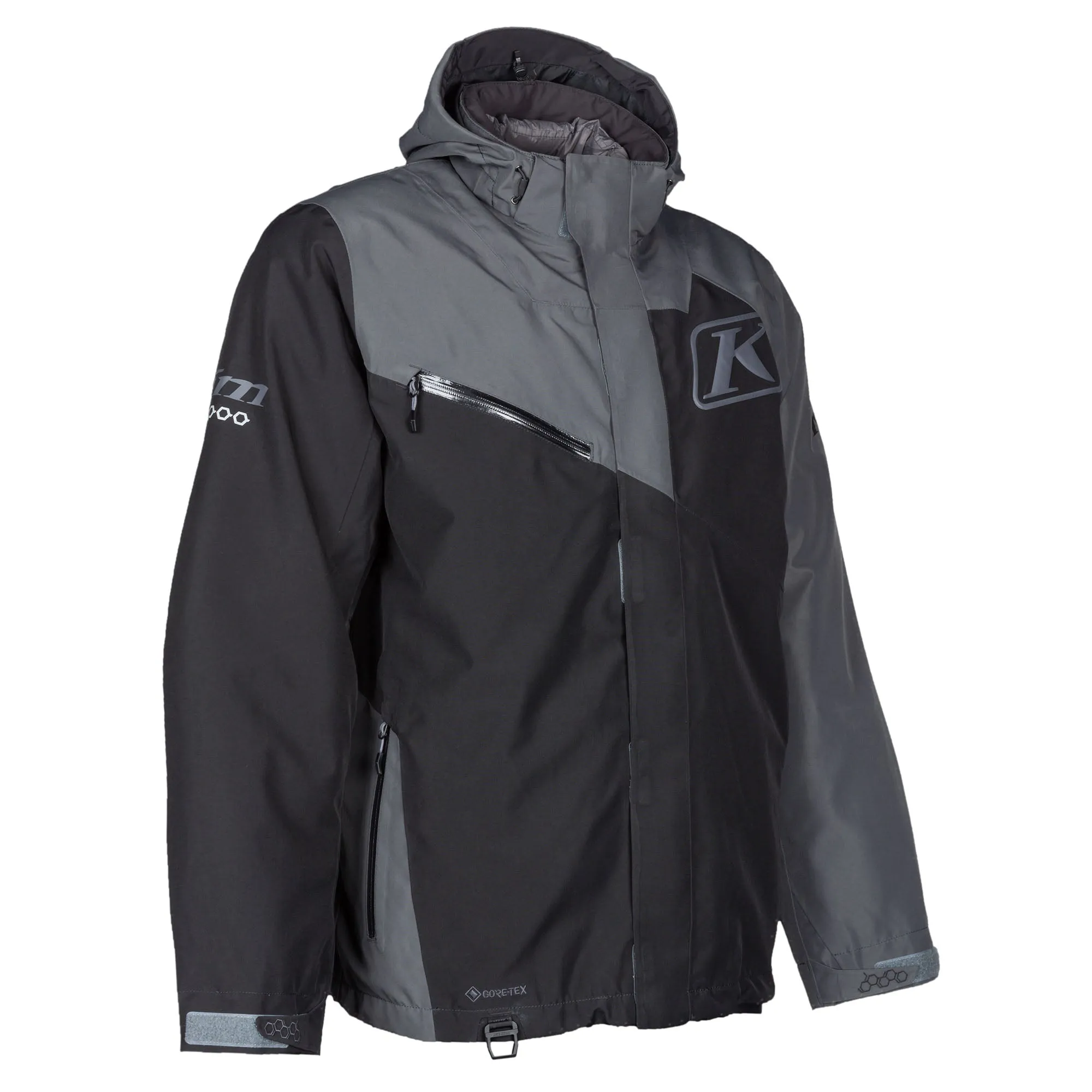 Klim  Kompound Snowmobile Jacket Waterproof 3-in-1 Removable Liner Black Asphalt