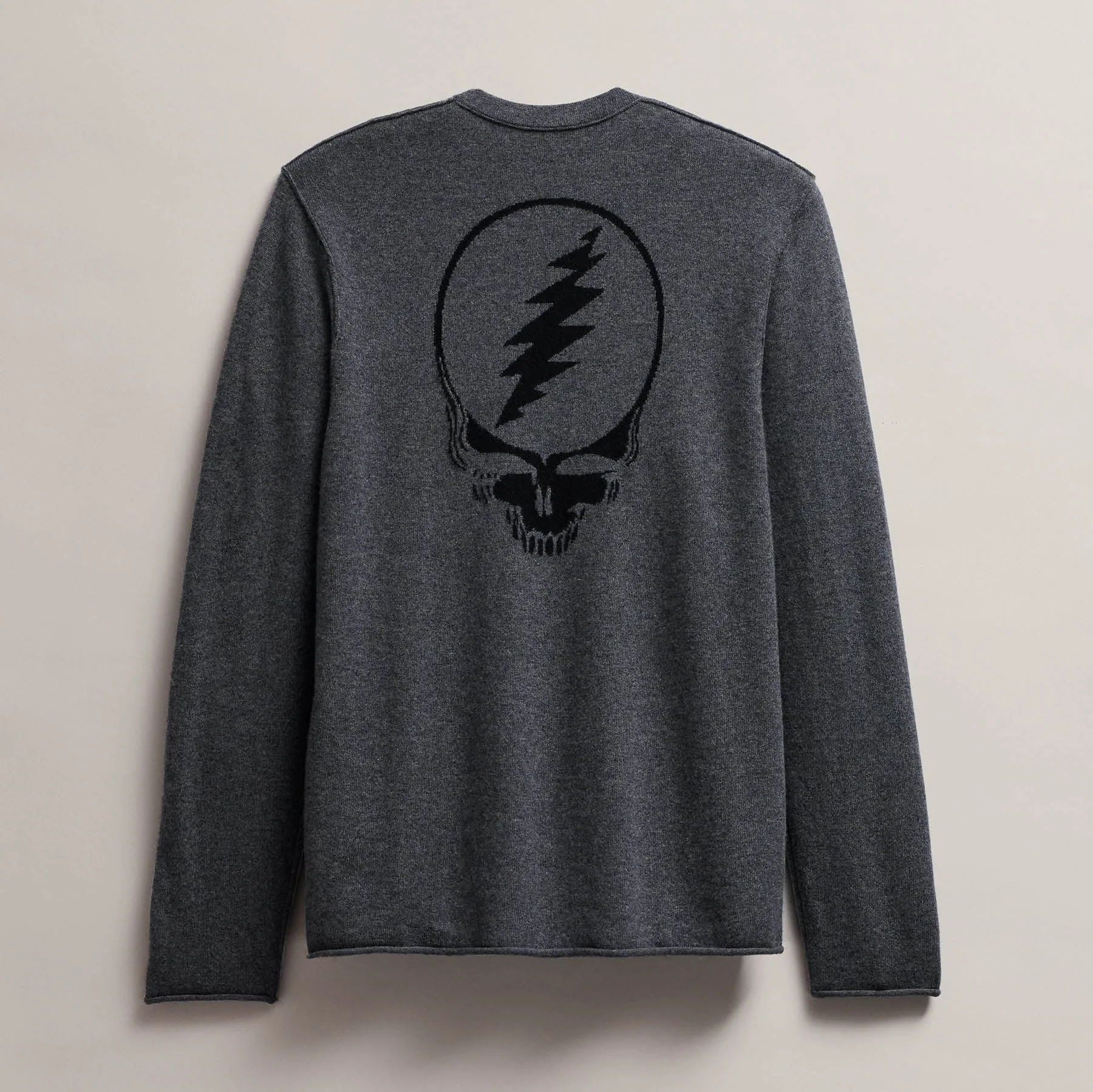 Men's Grateful Dead Recycled Cashmere Sweater - Flannel/Black