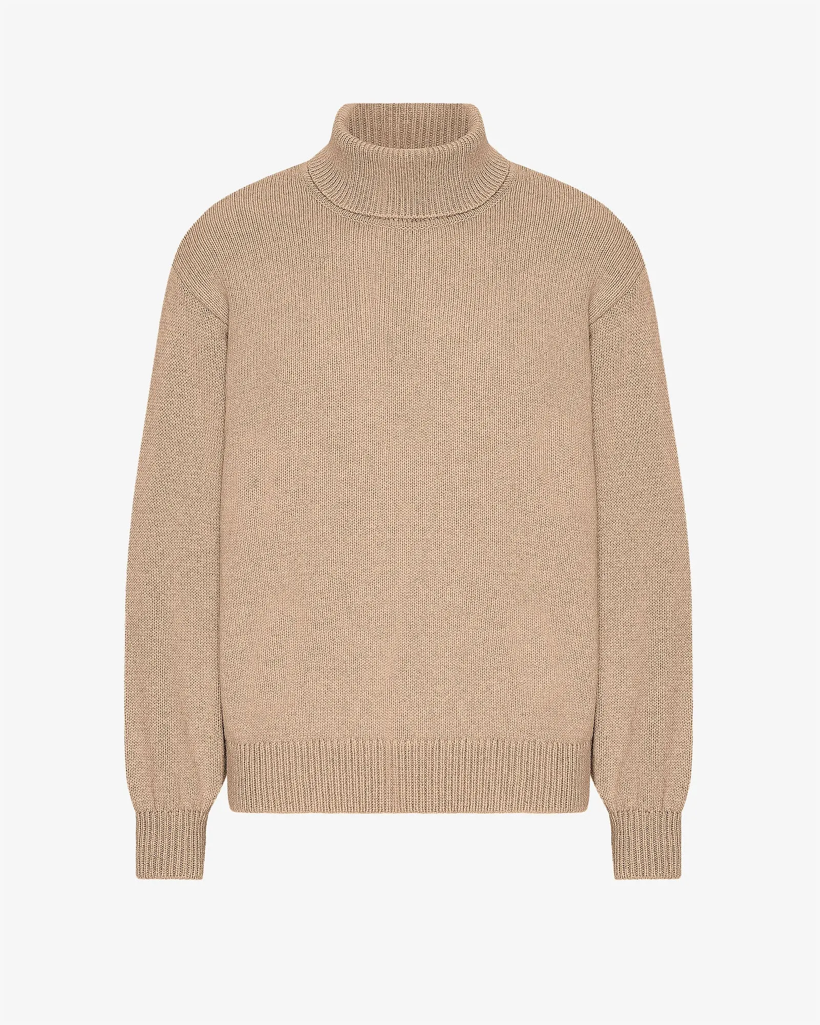 Merino Wool Turtleneck - Honey Beige