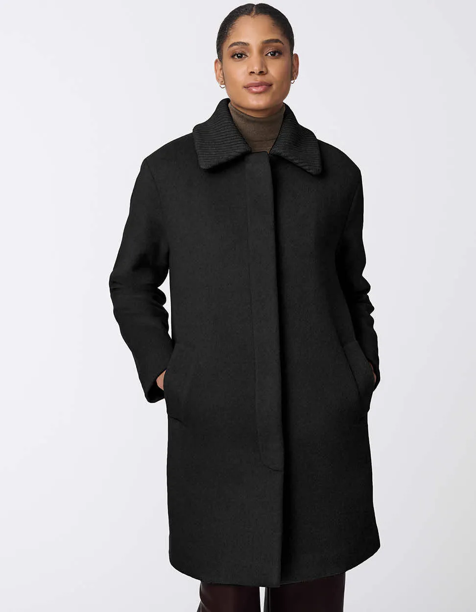 Modern Line Wool Coat