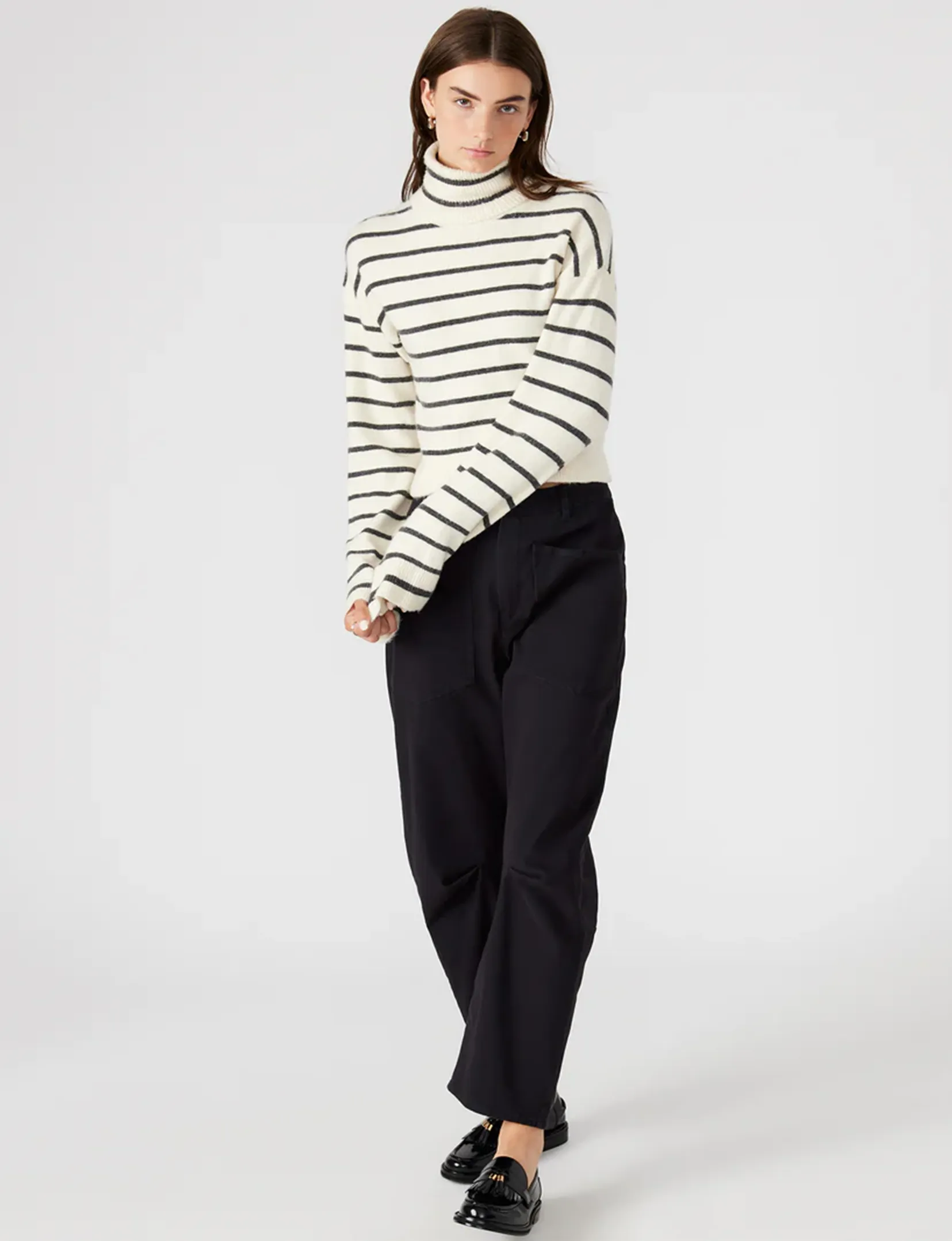 Narsha Sweater, Ivory Stripe