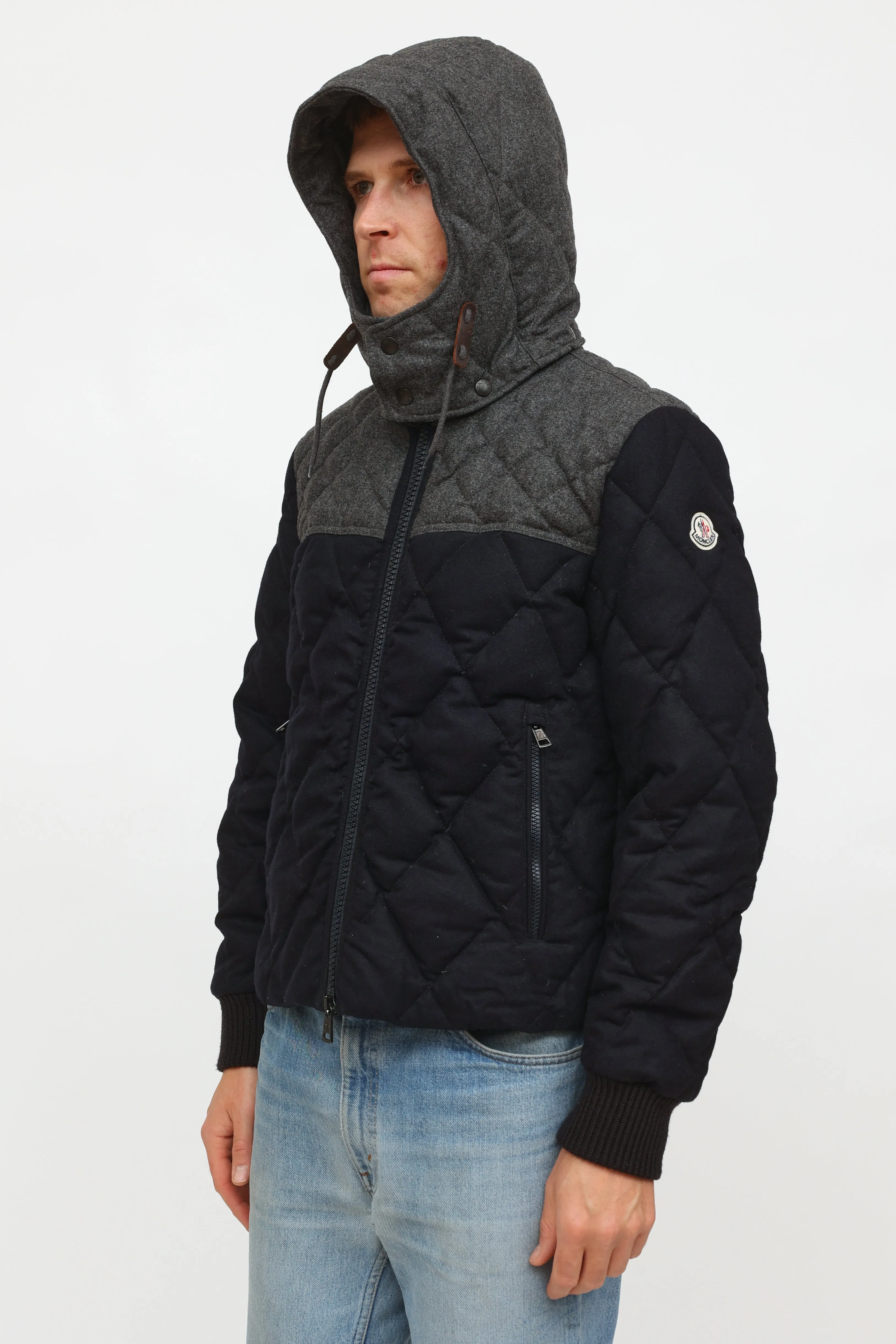 Navy & Grey Quilted Jacket