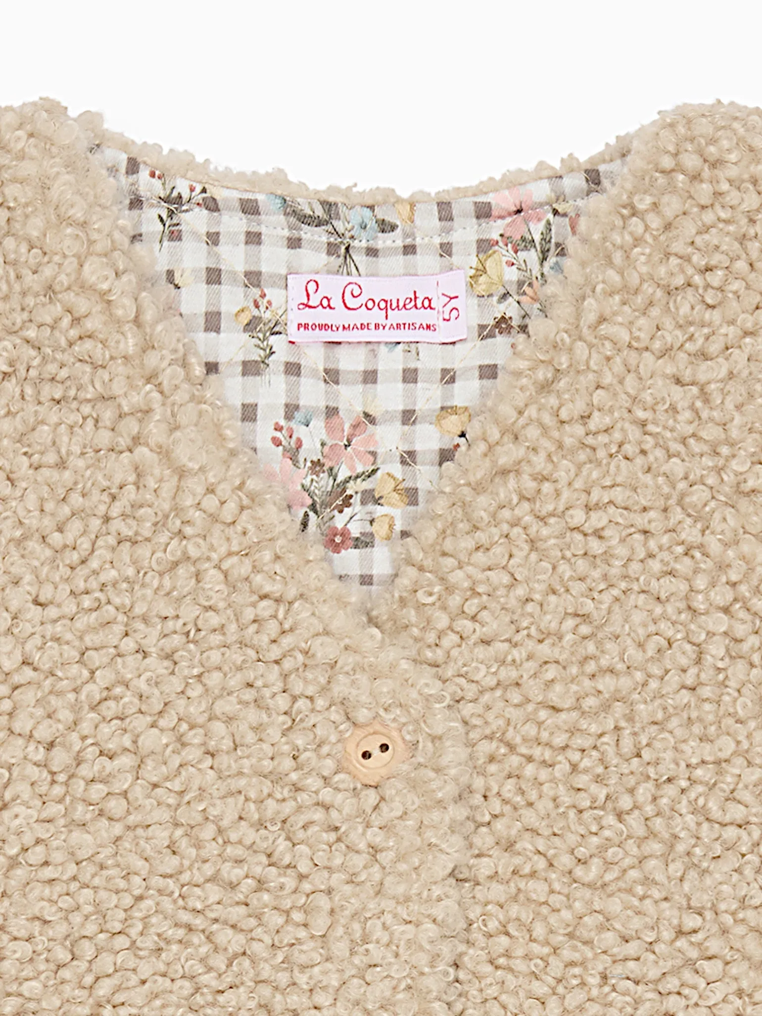 Oatmeal Valentina Girl Gilet