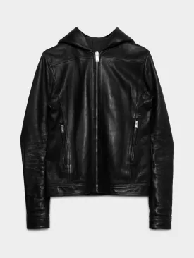 Plinth Hooded Leather Jacket