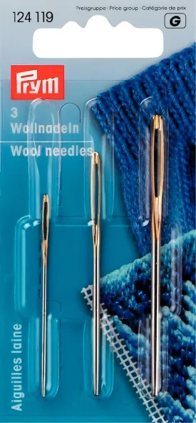 Prym Stainless Steel Wool & Tapestry Needles - 3 x Sizes