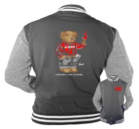 Retro 12 Dark Grey Cheers Bear Jacket