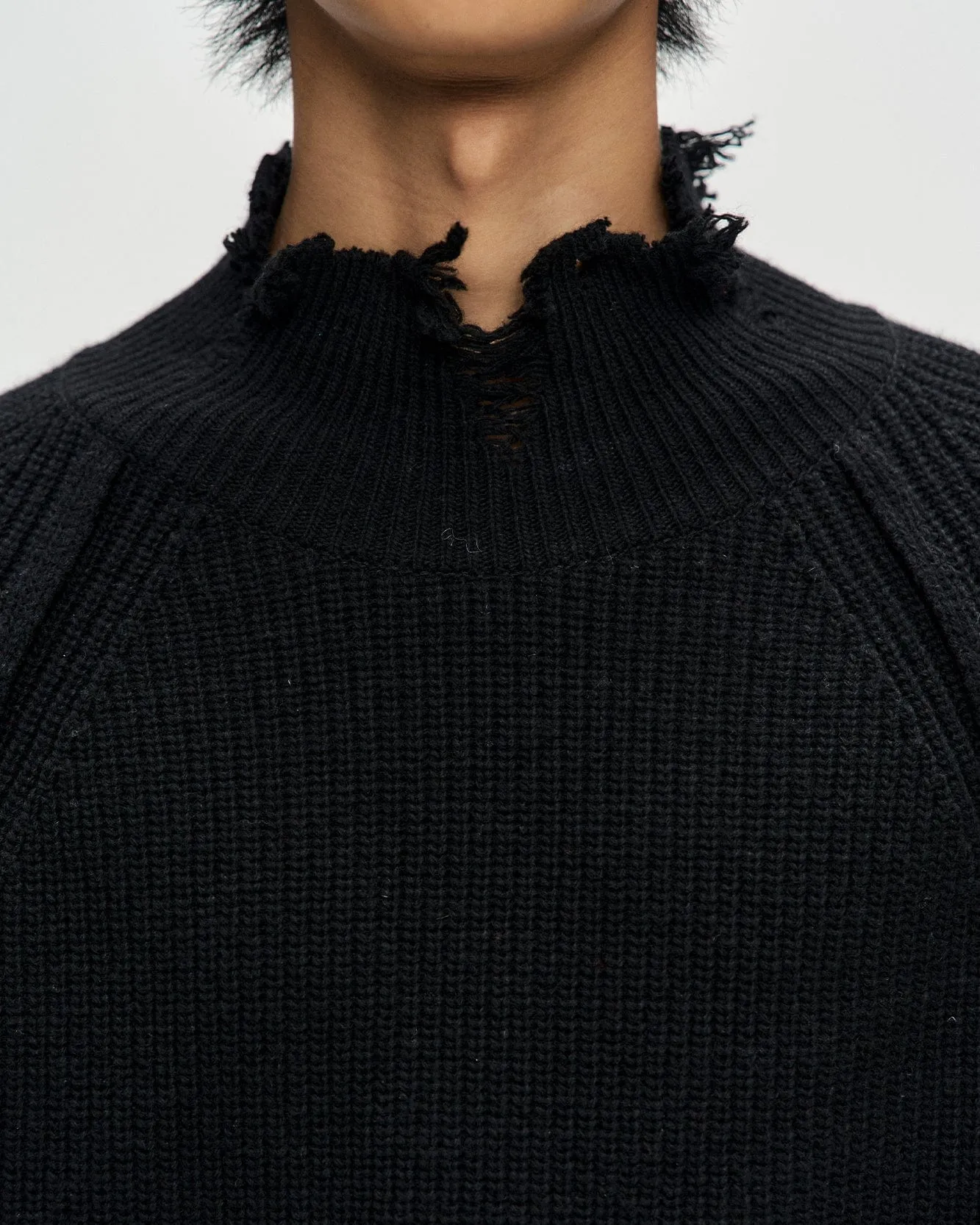 ROGHEN TURTLE NECK SWEATER atb1157m(BLACK)