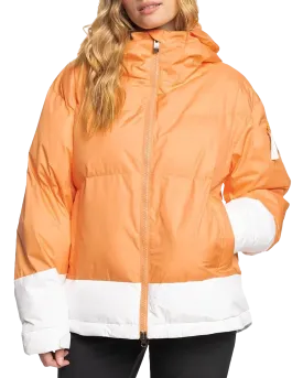 Roxy Women's Chloe Kim Puffy Technical Snow Jacket - Mock Orange