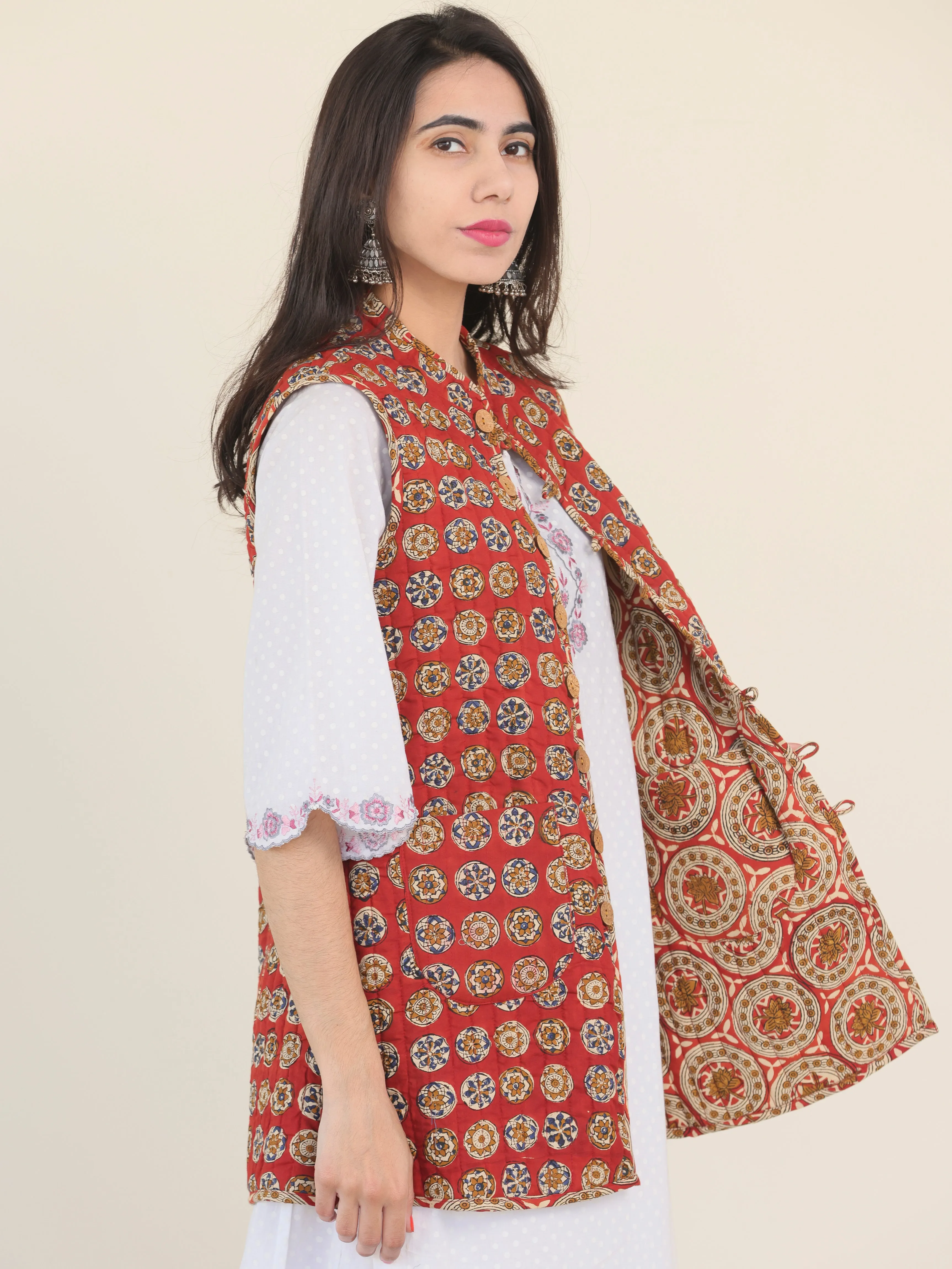 Shishir Adya Quilted Reversible Sleeveless Jacket