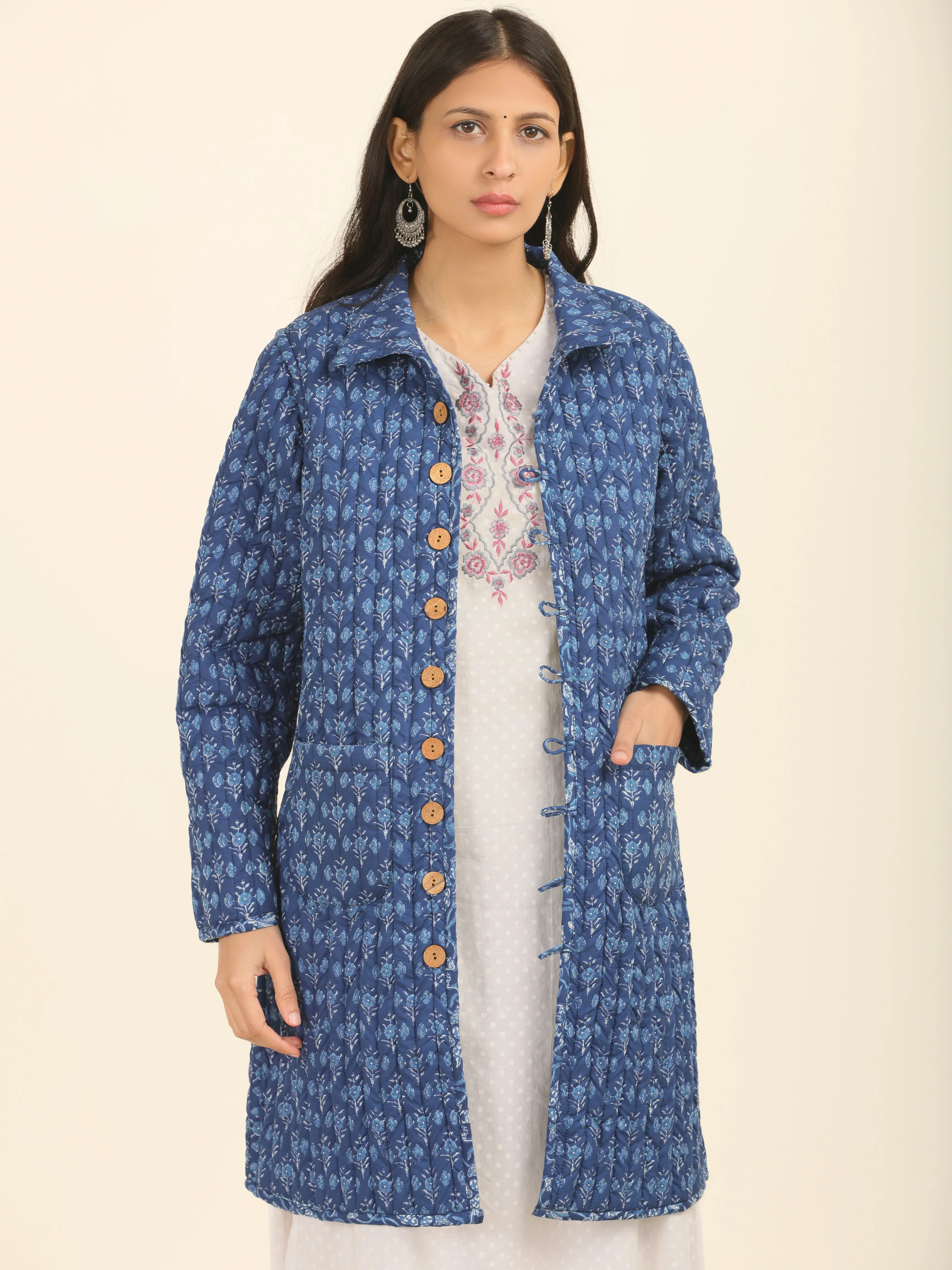 Shishir Tashi Quilted Reversible Jacket