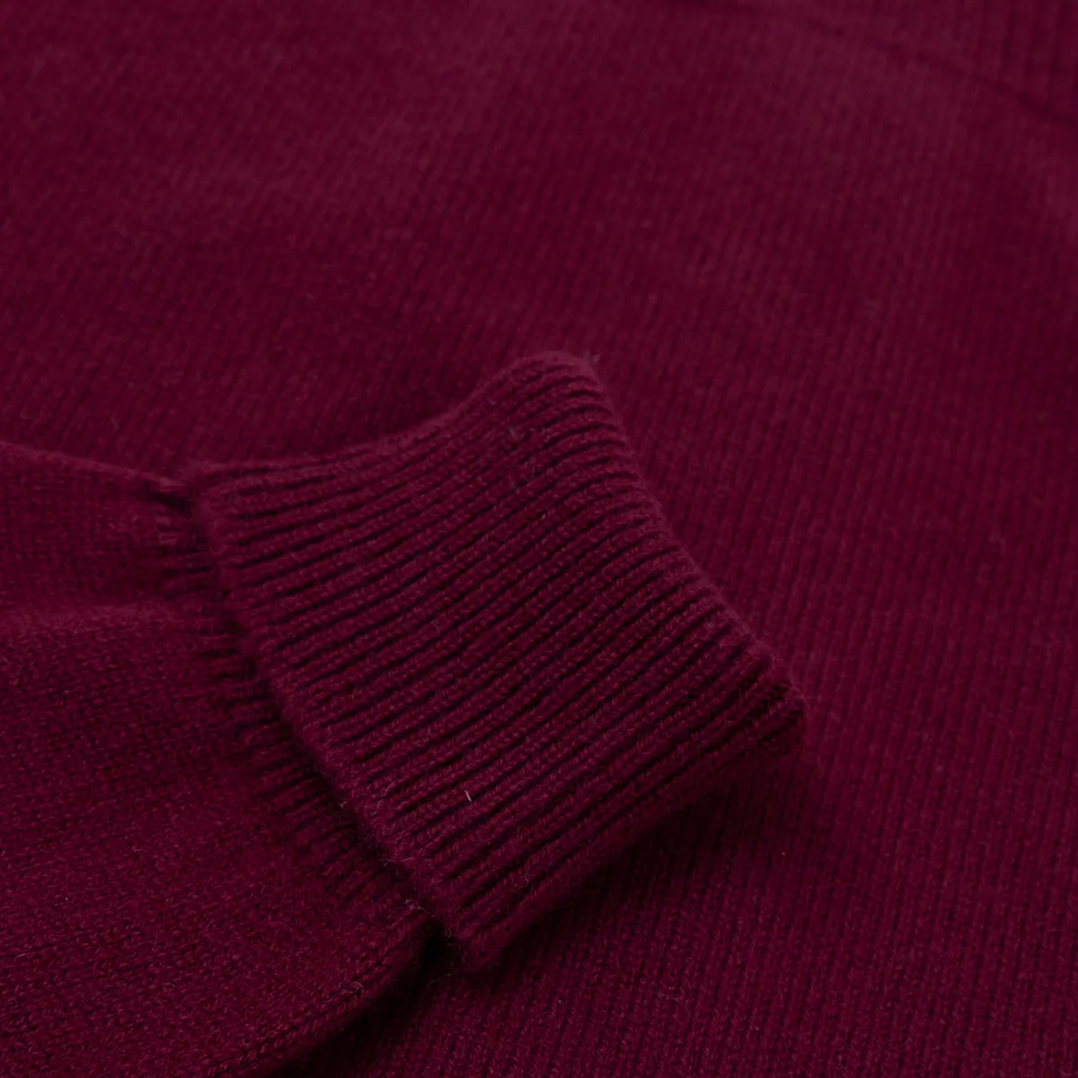 The Barra 4ply Full Zip Cashmere Cardigan - Pompeii Red - Astrakhan