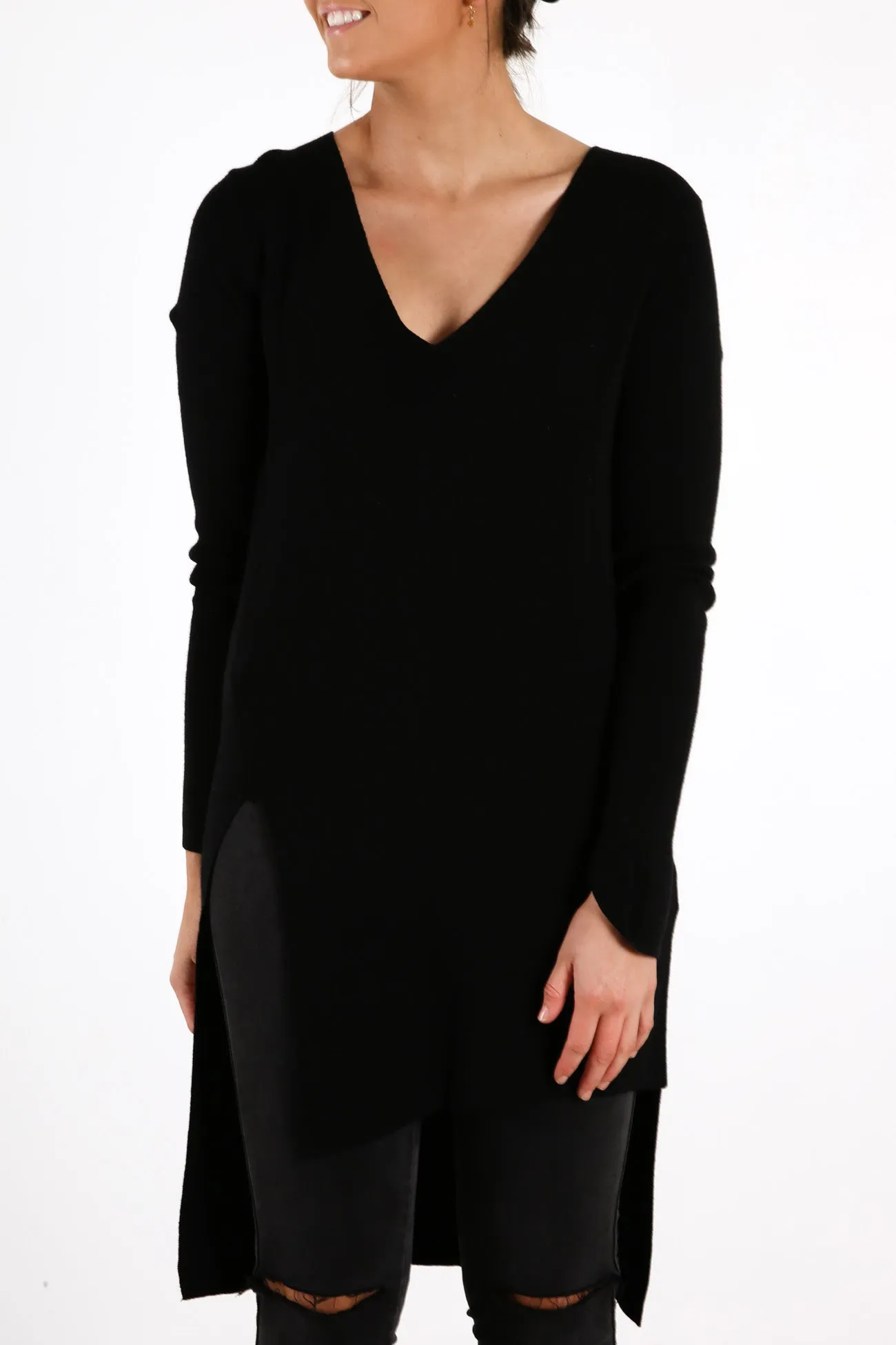 The Naples Knit Top Black