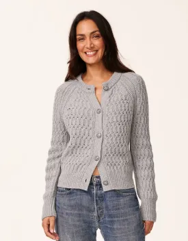 unsubscribed wool shimmer cardigan