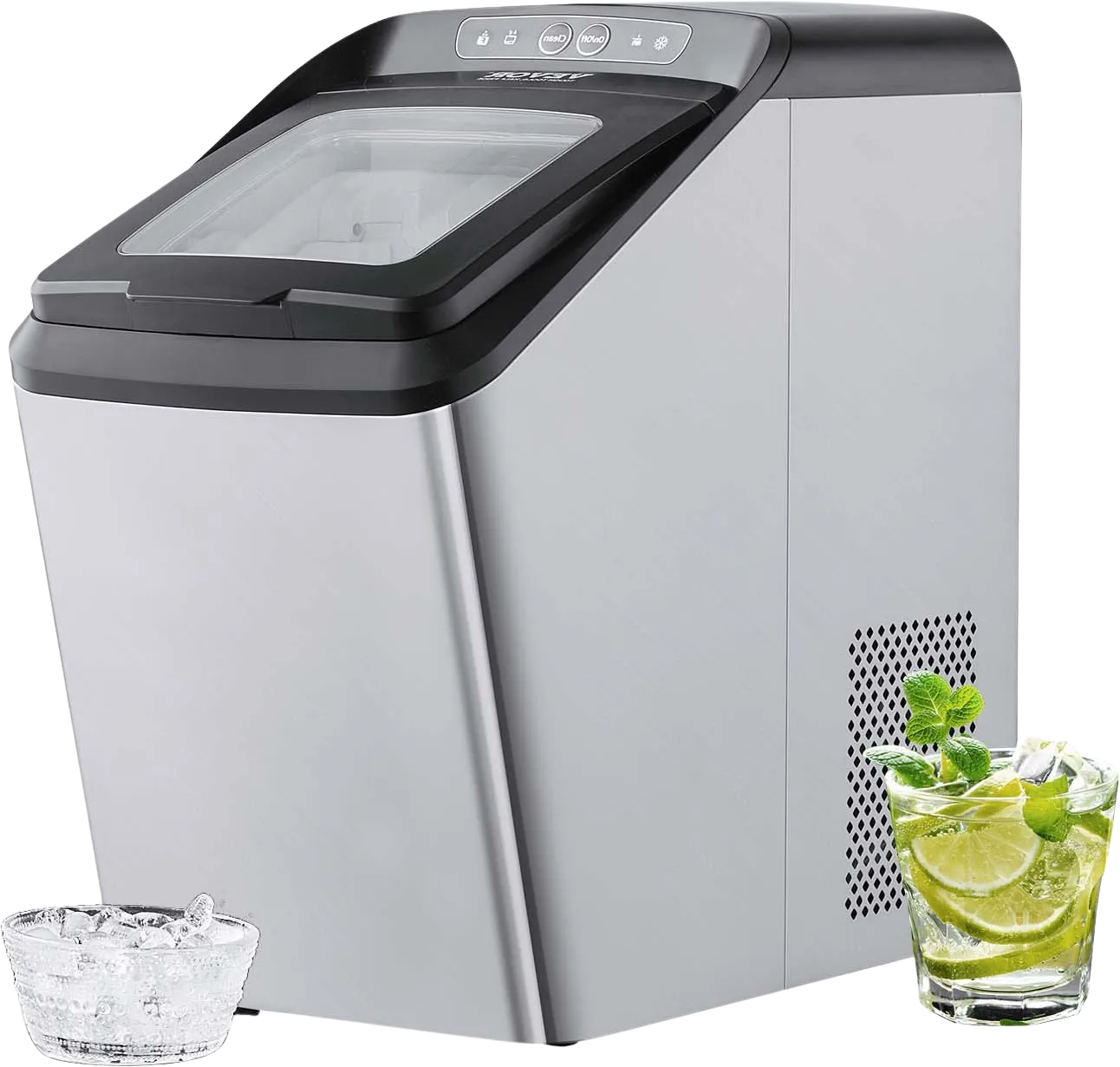 Vevor Countertop Ice Maker 30 Lbs in 24 Hrs Self-Cleaning Automatic Water Filling New