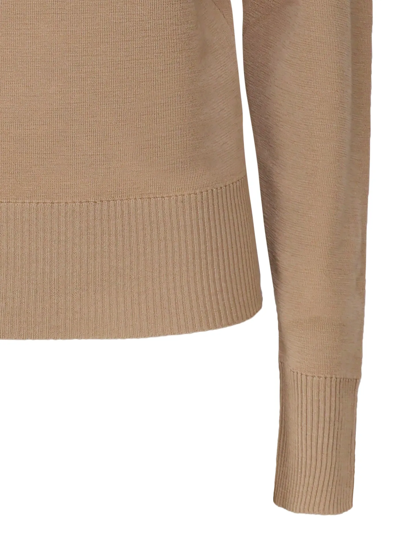 Wool Turtleneck Sweater with Slit