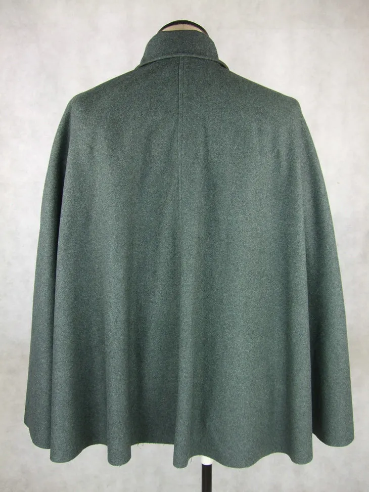 WW1 Italy Italian Grey Green Wool Mantello Cape Coat